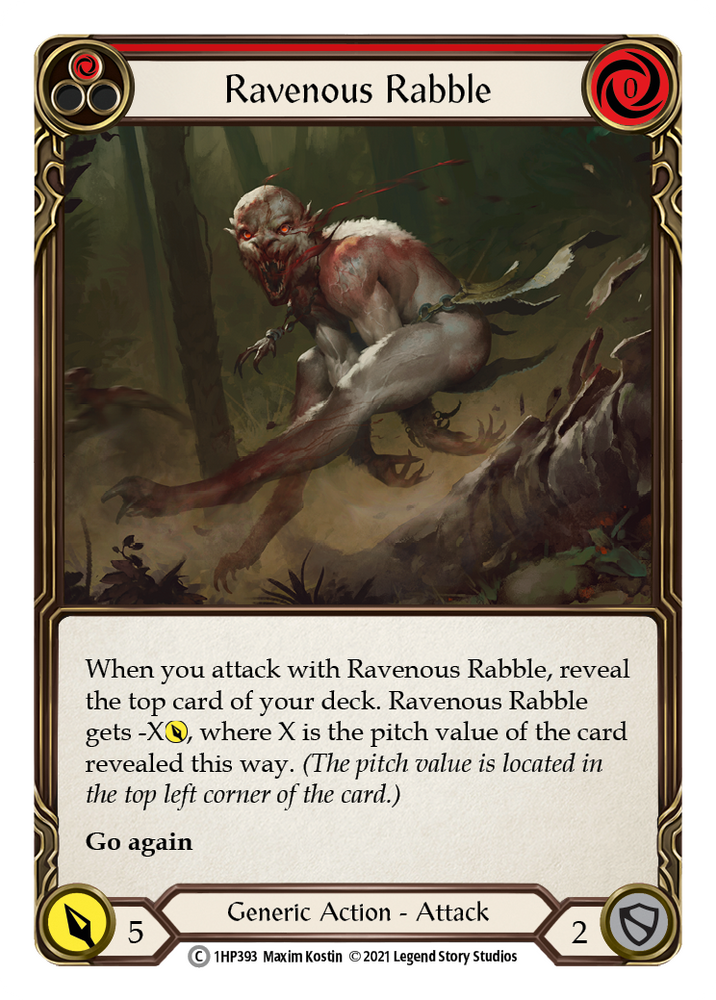 Ravenous Rabble (Red) [1HP393] (History Pack 1)