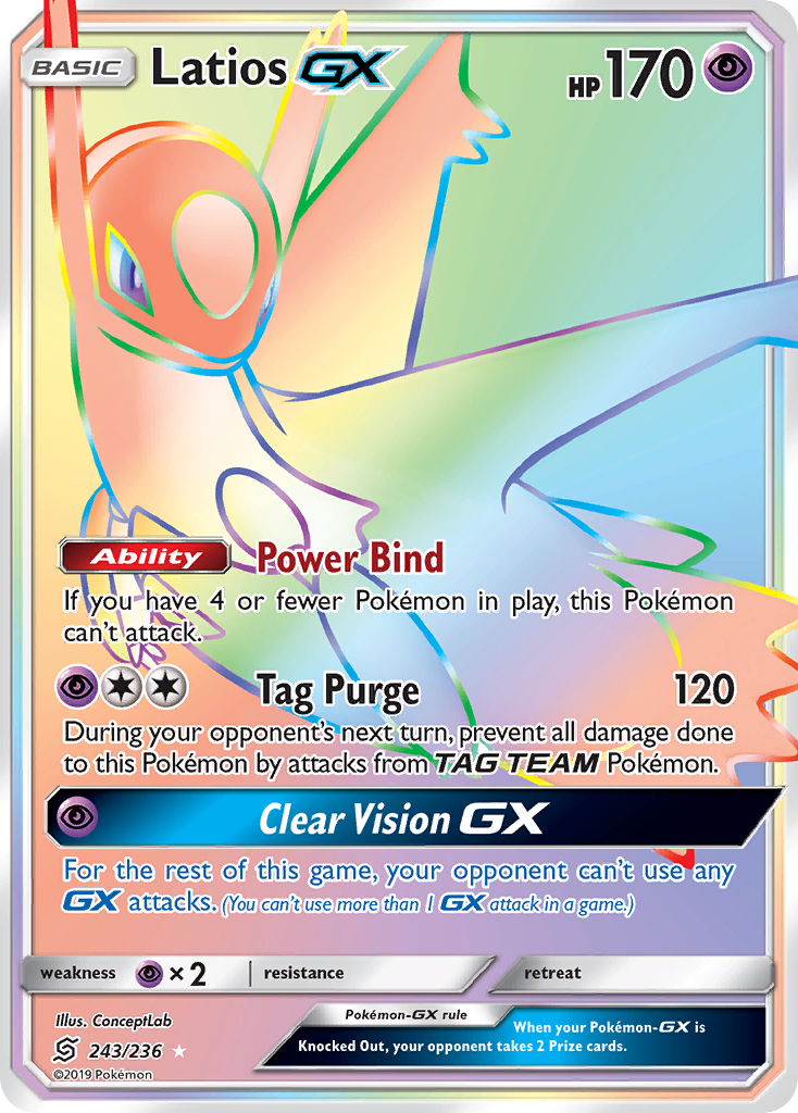 Latios GX (243/236) [Sun & Moon: Unified Minds]