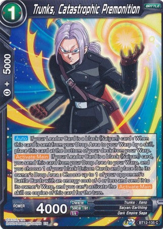 Trunks, Catastrophic Premonition (BT12-135) [Vicious Rejuvenation]