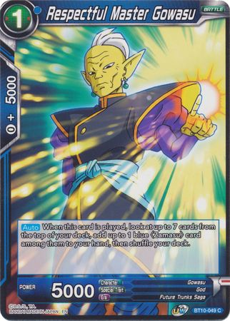 Respectful Master Gowasu (BT10-049) [Rise of the Unison Warrior]