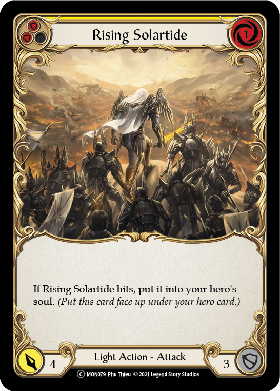 Rising Solartide (Yellow) [U-MON079-RF] (Monarch Unlimited)  Unlimited Rainbow Foil