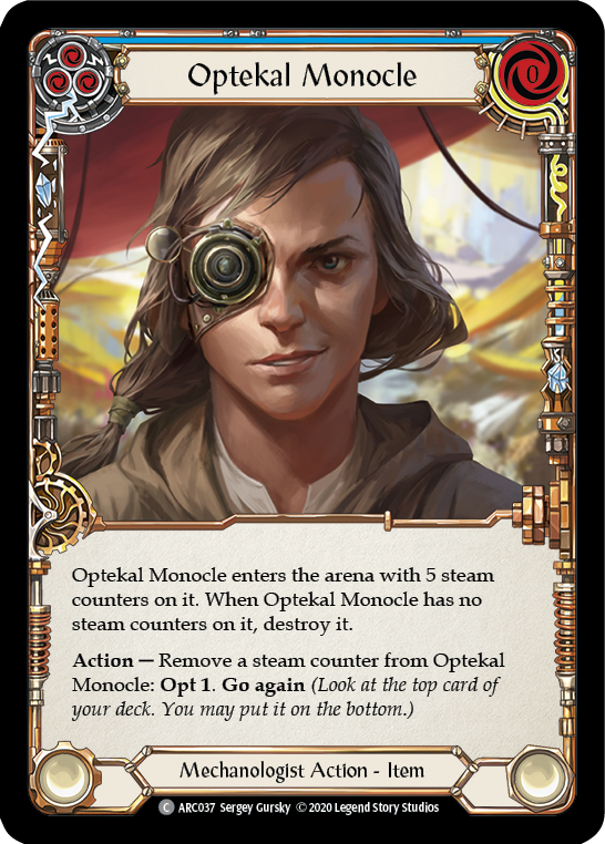 Optekal Monocle [U-ARC037] (Arcane Rising Unlimited)  Unlimited Rainbow Foil