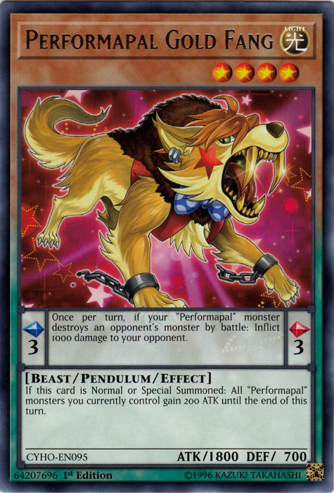 Performapal Gold Fang [CYHO-EN095] Rare