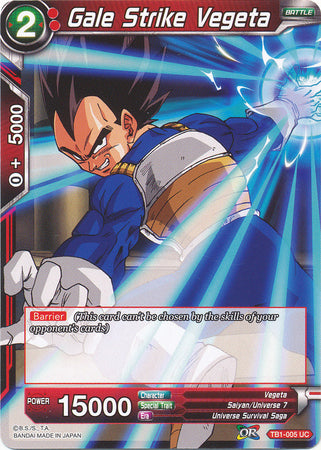 Gale Strike Vegeta (TB1-005) [The Tournament of Power]