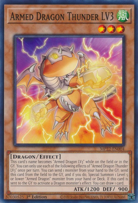 Armed Dragon Thunder LV3 [MP22-EN004] Common