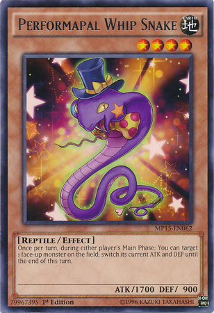 Performapal Whip Snake [MP15-EN062] Rare