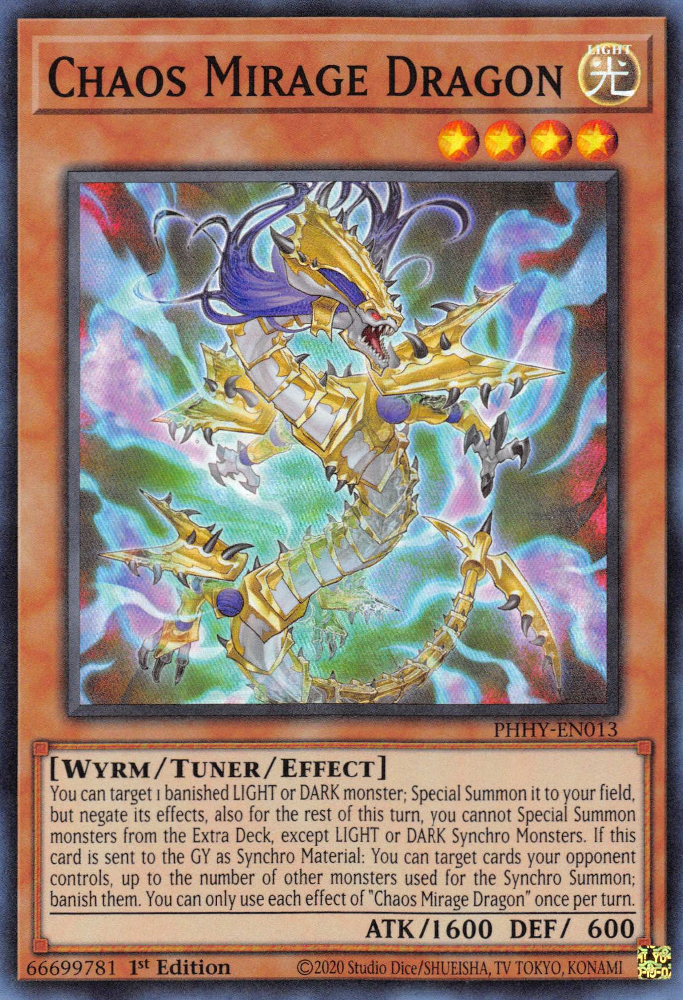 Chaos Mirage Dragon [PHHY-EN013] Super Rare