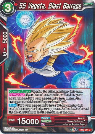 SS Vegeta, Blast Barrage (BT9-011) [Universal Onslaught]