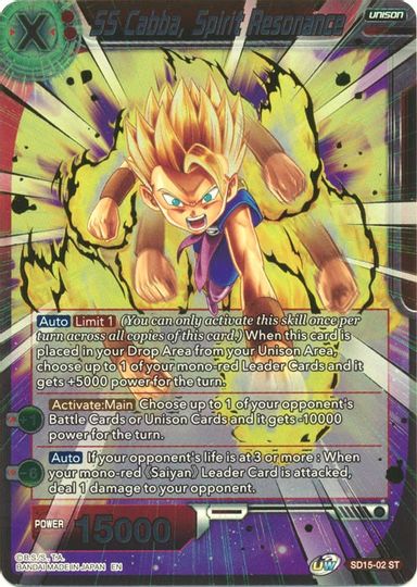 SS Cabba, Spirit Resonance (Gold Stamped) (SD15-02) [Cross Spirits]