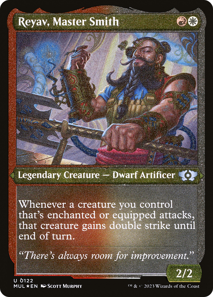 Reyav, Master Smith (Foil Etched) [Multiverse Legends]