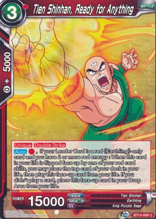 Tien Shinhan, Ready for Anything (BT12-009) [Vicious Rejuvenation]