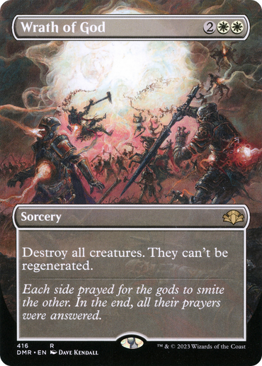 Wrath of God (Borderless Alternate Art) [Dominaria Remastered]