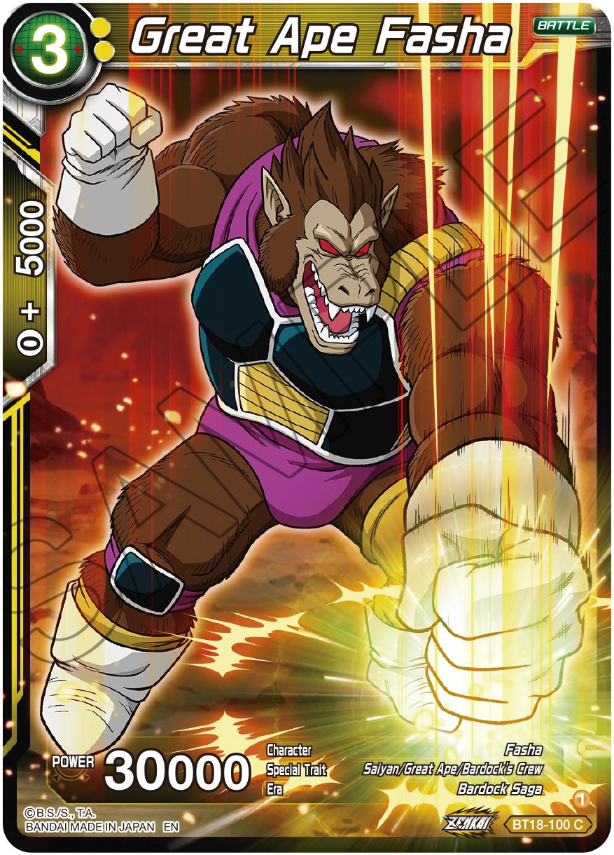 Great Ape Fasha (BT18-100) [Dawn of the Z-Legends]