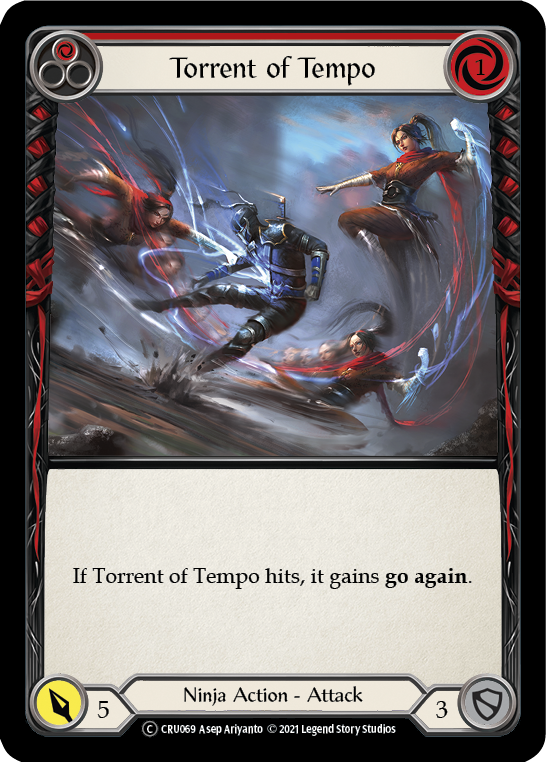 Torrent of Tempo (Red) [U-CRU069] (Crucible of War Unlimited)  Unlimited Normal