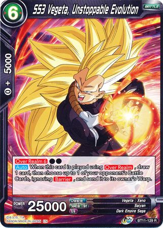 SS3 Vegeta, Unstoppable Evolution (BT11-129) [Vermilion Bloodline]