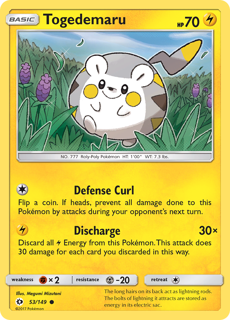 Togedemaru (53/149) [Sun & Moon: Base Set]