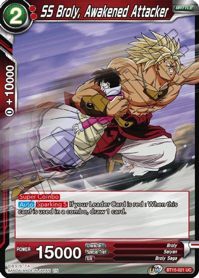 SS Broly, Awakened Attacker (BT15-021) [Saiyan Showdown]