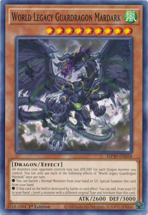 World Legacy Guardragon Mardark [MP20-EN058] Common