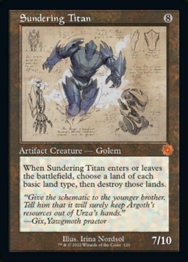 Sundering Titan (Retro Schematic) [The Brothers' War Retro Artifacts]