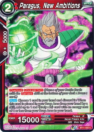 Paragus, New Ambitions (BT11-022) [Vermilion Bloodline]