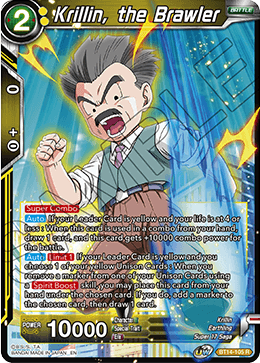 Krillin, the Brawler (BT14-105) [Cross Spirits]