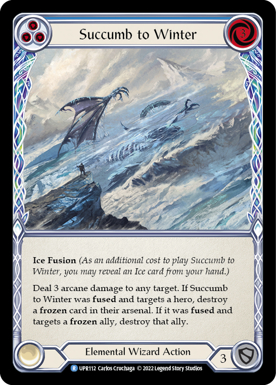 Succumb to Winter (Blue) [UPR112] (Uprising)  Rainbow Foil