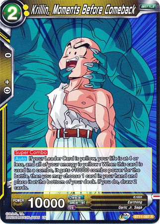 Krillin, Moments Before Comeback (BT11-097) [Vermilion Bloodline]